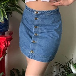 American apparel jean skirt!